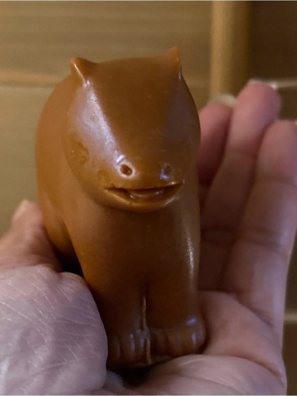 Brown Bear vintage animal super cute decoration looks like caramel used